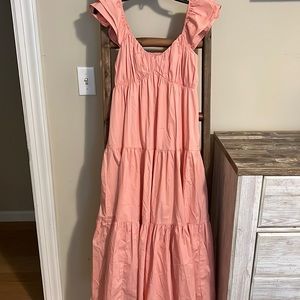 NWOT Abercrombie poplin midaxi dress